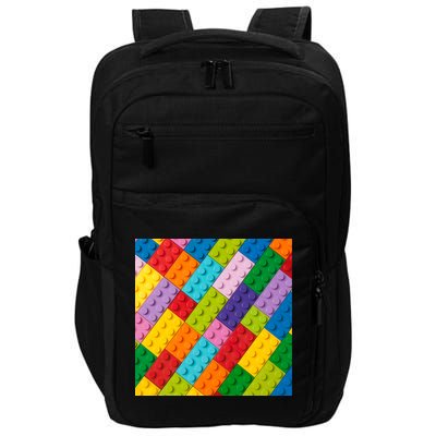 Many Toy Blocks Pattern Impact Tech Backpack