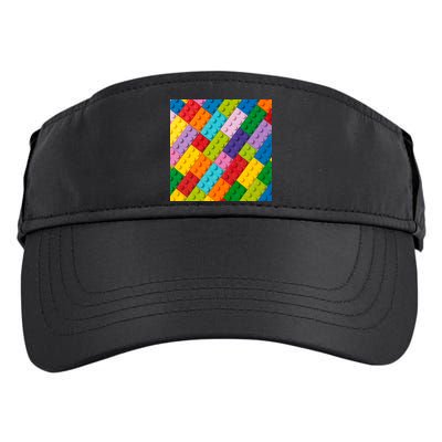 Many Toy Blocks Pattern Adult Drive Performance Visor