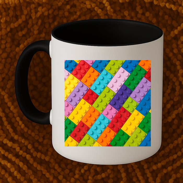 Many Toy Blocks Pattern Mug