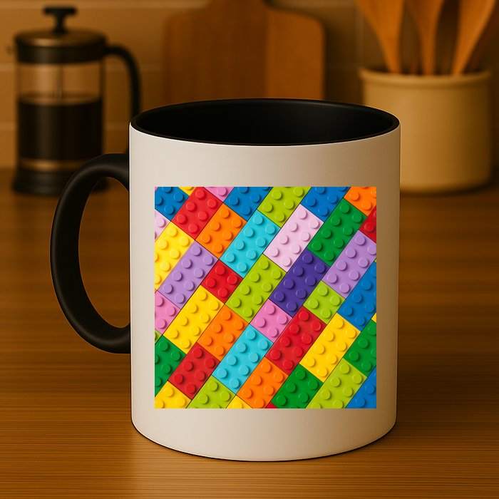 Many Toy Blocks Pattern Mug