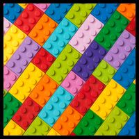 Many Toy Blocks Pattern Mug