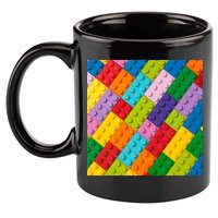Many Toy Blocks Pattern 11oz C Handle Ceramic Mug