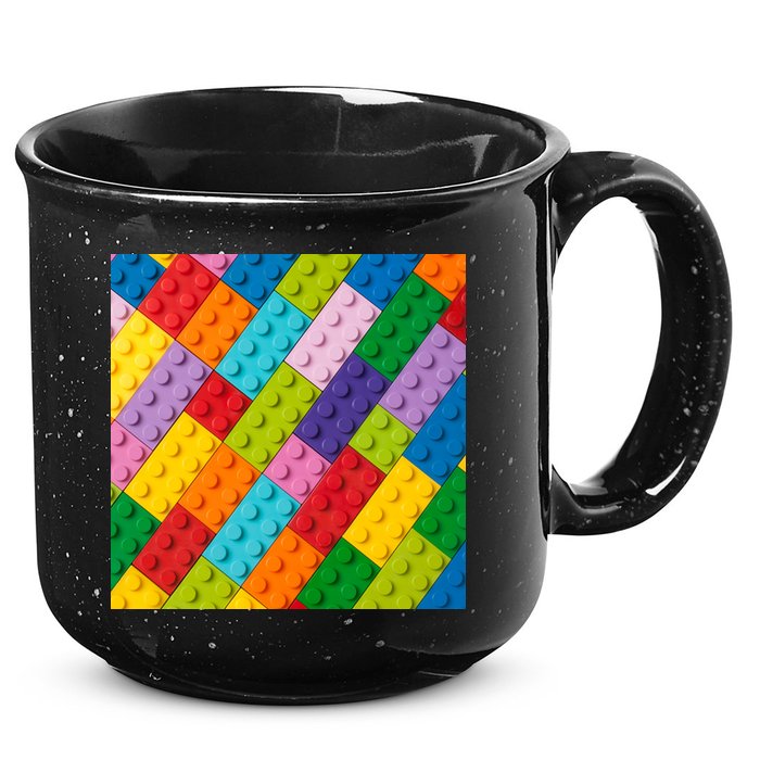 Many Toy Blocks Pattern 15oz Campfire Ceramic Mug