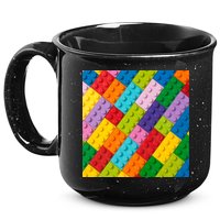 Many Toy Blocks Pattern 15oz Campfire Ceramic Mug