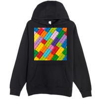 Many Toy Blocks Pattern Premium Pullover Hoodie