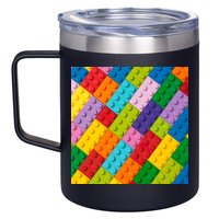 Many Toy Blocks Pattern 12oz Stainless Steel Coffee Mug
