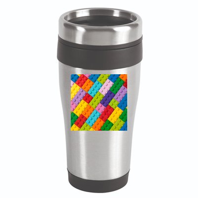Many Toy Blocks Pattern 16oz Travel Tumbler
