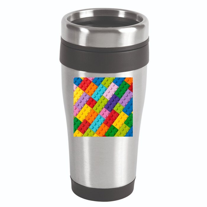 Many Toy Blocks Pattern 16oz Travel Tumbler