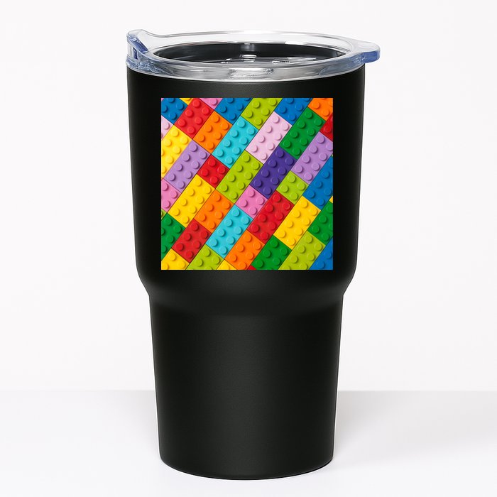 Many Toy Blocks Pattern Tumbler