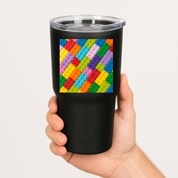 Many Toy Blocks Pattern Tumbler