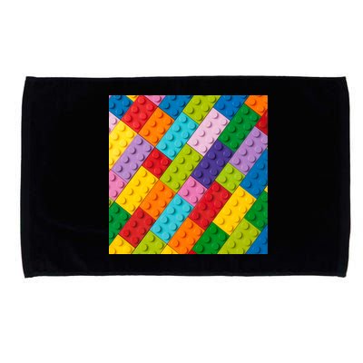 Many Toy Blocks Pattern Microfiber Hand Towel