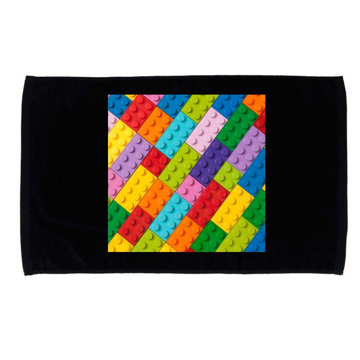 Many Toy Blocks Pattern Microfiber Hand Towel