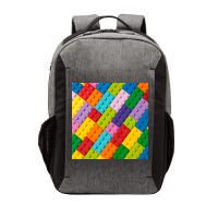 Many Toy Blocks Pattern Vector Backpack