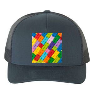 Many Toy Blocks Pattern Yupoong Adult 5-Panel Trucker Hat