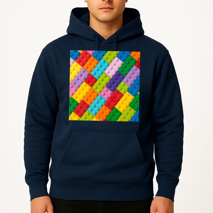 Many Toy Blocks Pattern Hoodie