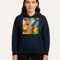 Many Toy Blocks Pattern Hoodie