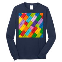 Many Toy Blocks Pattern Long Sleeve Shirt