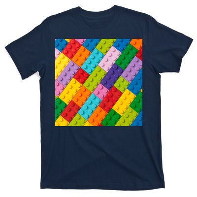 Many Toy Blocks Pattern T-Shirt