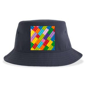 Many Toy Blocks Pattern Sustainable Bucket Hat