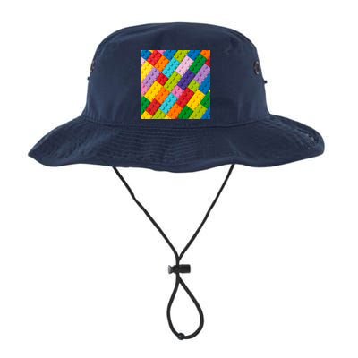 Many Toy Blocks Pattern Bucket Hat