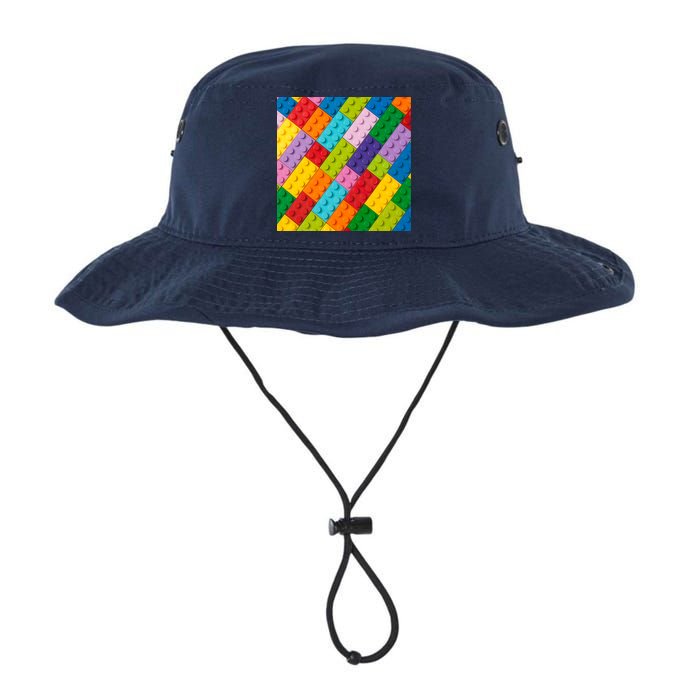 Many Toy Blocks Pattern Bucket Hat