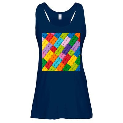 Many Toy Blocks Pattern Ladies Essential Flowy Tank