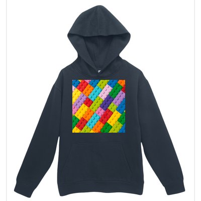 Many Toy Blocks Pattern Urban Pullover Hoodie