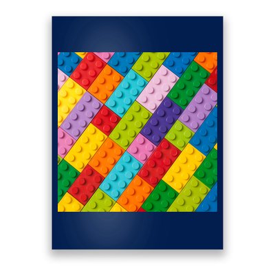 Many Toy Blocks Pattern Poster