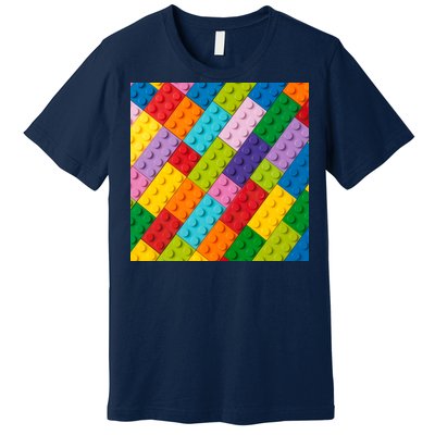 Many Toy Blocks Pattern Premium T-Shirt