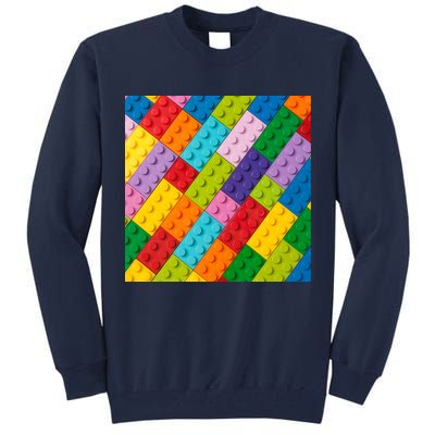Many Toy Blocks Pattern Tall Sweatshirt