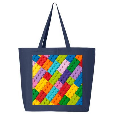Many Toy Blocks Pattern 25L Jumbo Tote