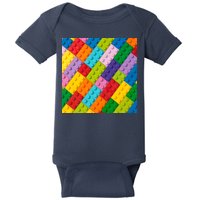 Many Toy Blocks Pattern Baby Bodysuit
