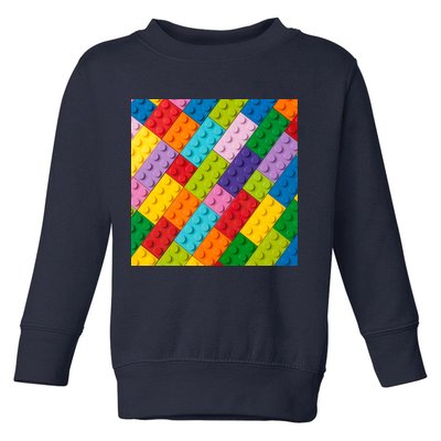 Many Toy Blocks Pattern Toddler Sweatshirt
