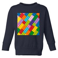 Many Toy Blocks Pattern Toddler Sweatshirt