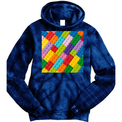 Many Toy Blocks Pattern Tie Dye Hoodie