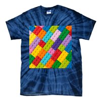 Many Toy Blocks Pattern Tie-Dye T-Shirt