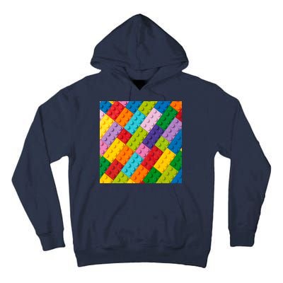 Many Toy Blocks Pattern Tall Hoodie