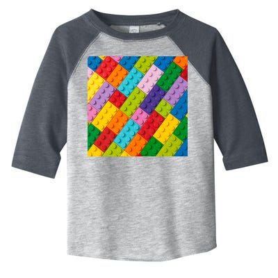 Many Toy Blocks Pattern Toddler Fine Jersey T-Shirt
