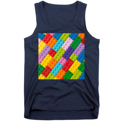 Many Toy Blocks Pattern Tank Top