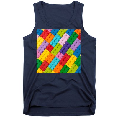 Many Toy Blocks Pattern Tank Top