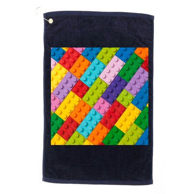 Many Toy Blocks Pattern Golf Towel