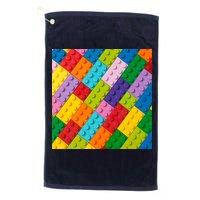 Many Toy Blocks Pattern Golf Towel