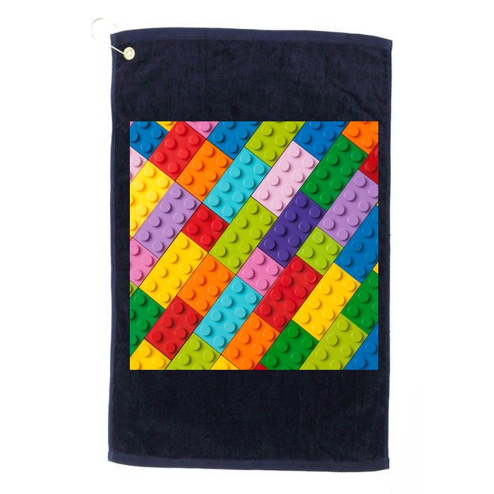 Many Toy Blocks Pattern Golf Towel