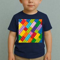 Many Toy Blocks Pattern Toddler T-Shirt