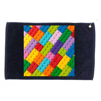 Many Toy Blocks Pattern Grommeted Golf Towel