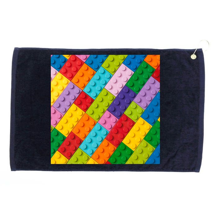 Many Toy Blocks Pattern Grommeted Golf Towel