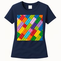 Many Toy Blocks Pattern Womens T-Shirt