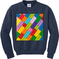 Many Toy Blocks Pattern Kids Sweatshirt