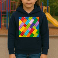 Many Toy Blocks Pattern Kids Hoodie