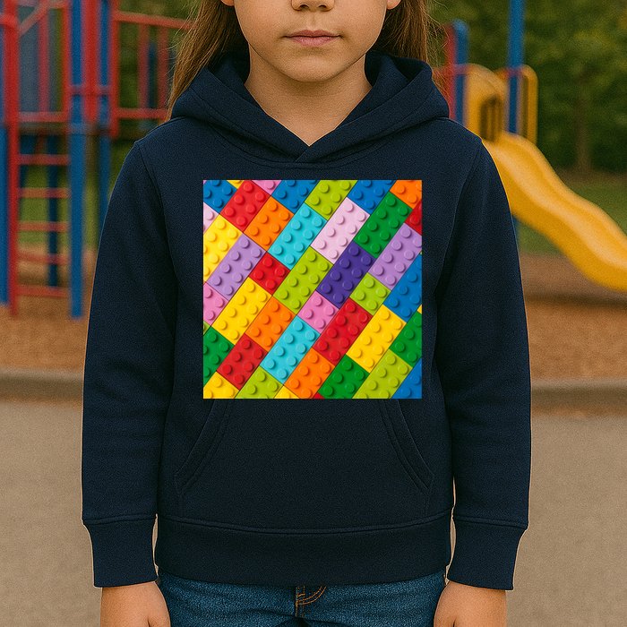 Many Toy Blocks Pattern Kids Hoodie